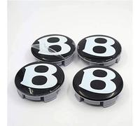 CRTATE 4 Pièces Car Cache Moyeux, pour Bentley Continental GT/Speeding 60mm Auto Cache Moyeux Anti-poussière Étanches Antirouille Centre de Jante Capuchons