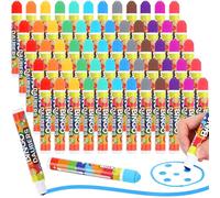 Crtiin Lot de 60 marqueurs de bingo de couleurs mélangées en 12 couleurs - Idéal pour l'art et l'artisanat, la peinture, le dessin et le coloriage