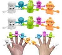 CRTLNYH Monstre Doigt,20PCS Elfes Bout de Doigt, Marionnettes à Doigts Caoutchouc, Convient pour Halloween, Soirée Cosplay, Fête de Pâques,Couleur Aléatoire-Extensible,5.3 * 3.3 * 2.2CM