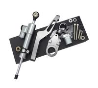 CRTQNS Accessoires Moto Kit Montage Support Stabilisateur Directionnel en Aluminium Amortisseur Direction Réglable Moto pour Kawasaki ZX6R 2009 2010 2011 2012 2013-2022 Pièces Rechange(Set 4)