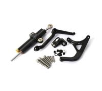 CRTQNS Accessoires Moto pour Ducati pour Multistrada V4 Rally Grand Tour MTS V4 S pour Pikes Peak 2021-2024 Kit De Montage De Support D'amortisseur De Direction De Moto Pièces Rechange(Black Set)