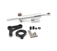 CRTQNS Accessoires Moto pour Y&amaha X-MAX300 XMAX300 Xmax 300 2017 2018 2019-2023 Kit Support Montage D'amortisseur en Aluminium pour Stabilisateur Direction Réglable Moto Pièces Rechange(Set 7)