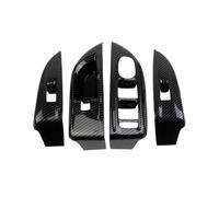 CRTQNS Accessoires pour Voiture pour Alfa Romeo pour Tonale 2022 2023 2024 Panneau De Commutateur De Garniture De Lève-vitre en Fibre De Carbone Intérieur Pièces Rechange