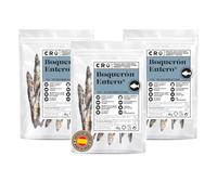 CRU - Récompenses pour chiens et chats - Snacks pour chiens 100 % naturels - friandises pour chats qui apportent des oméga 3 et favorisent la santé dentaire (3 unités, bouchons)