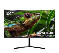 CRUA 24 Pouces 144hz/165hz Écran PC, Gaming Moniteur 1080P Frameless Écran d'ordinateur，Support AMD freesync Low Motion Blur, Eye Care, VESA, DisplayPort, HDMI, Black