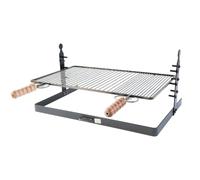 Cruccolini Grill grille avec base de soutien et hauteur réglable, 60 x 37 cm