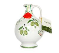 Cruche en Céramique des Pouilles avec Huile Extra Vierge d'Olive 500ml (Rita)