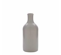 Cruche en terre cuite 500 ml, grès, blanche, ouverture : liège