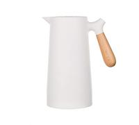 Cruche Isolée,carafe Thermique,pot D'isolation En Acier Inoxydable,cafetière à Double Paroi Isolée Sous Vide,rétention De Chaleur 24 Heures,pour Café,thé,thé Au Lait,boisson, Etc (Blanc)