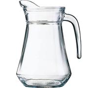 Cruche, verre, transparent, 1 l, Ø 12.5 cm, hauteur : 20 cm ; 1 pichet