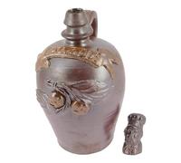 Cruchon en grès 37 cl Poterie Turgis - Bouteille traditionnelle normande - Produits-Normandie (37 cl)