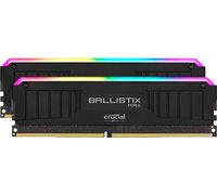 Crucial Ballistix MAX BLM2K16G44C19U4BL RGB, 4400MHz, DDR4, DRAM, Mémoire Kit pour PC de Gamer, 32Go (16Go x2) CL19, Noir