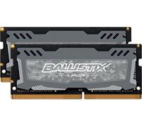 Crucial Ballistix Sport LT BLS2K4G4S26BFSD 2666 MHz, DDR4, DRAM, Mémoire Kit pour Ordinateurs Portables de Gamer, 8Go (4Gox2), CL16 (Gris)