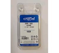 CRUCIAL - Barrette RAM SODIMM 16Go DDR5 5600MHz CL46 CT16G56C46S5