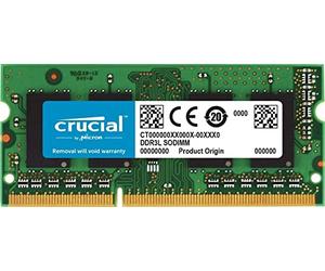 Crucial CT8G3S160BM 8Go (DDR3/DDR3L, 1600 MT/s, PC3-12800, SODIMM, 204-Pin) Mémoire pour Mac Multicolore
