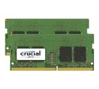 Crucial - DDR4 - kit - 16 Go: 2 x 8 Go - SO DIMM 260 broches - 2400 MHz / PC4-19200 - CL17 - 1.2 V - mémoire sans tampon - non ECC G