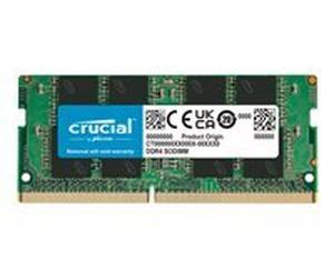 Crucial - DDR4 - module - 8 Go - SO DIMM 260 broches - 3200 MHz / PC4-25600 - mémoire sans tampon