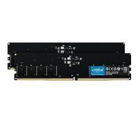 - DDR5 - kit - 128 Go: 2 x 64 Go - DIMM 288 broches - 2800 MHz / PC5-44800 - CL46 - 1.1 V - mémoire sans tampon - on-die ECC - noir