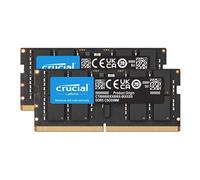 Crucial - DDR5 - kit - 64 Go: 2 x 32 Go - SO DIMM 262 broches - 3200 MHz / PC5-51200 - CL52 - 1.1 V - horaire - on-die ECC