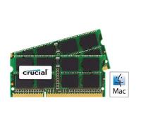 Crucial - DDR3L - kit - 16 Go: 2 x 8 Go - SO DIMM 204 broches - 1600 MHz / PC3-12800 - CL11 - 1.35 V - mémoire sans tampon - non ECC
