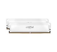 CRUCIAL MÉMOIRE RAM DDR5 PRO - OVERCLOCKING EDITION - KIT 64GB (2 X 32GO) - 6000 MT/S - CL40 - UDIMM - BLANC