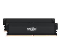 CRUCIAL Mémoire RAM DDR5 PRO - Overclocking Edition - Kit 64GB (2 x 32GO) - 6000 MT/s - CL40 - UDIMM - Noir