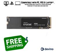 Crucial P310 1TB 2TB 4TB Dissipateur thermique Gen4 M.2 NVMe SSD 7100 MB/s NA...