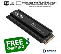 Crucial P310 1TB 2TB 4TB Dissipateur thermique Gen4 M.2 NVMe SSD 7100 MB/s NA...