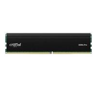Crucial Pro - DDR4 - module - 32 Go - DIMM 288 broches faible encombrement - 3200 MHz / PC4-25600 - CL22 - 1.2 V - mémoire sans tampon - non ECC - noir satin
