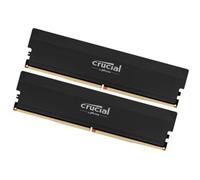 Crucial Pro RAM DDR5 32Go Kit (2x16Go) 6400MHz CL32, Overclocking Gaming, Mémoire pour Ordinateur de Bureau, Intel XMP 3.0 / AMD Expo, Noir - CP2K16G64C32U5B