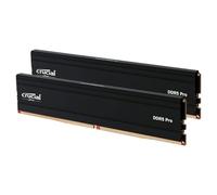 Crucial - DDR5 - kit - 96 Go: 2 x 48 Go - DIMM 288 broches - 5600 MHz / PC5-44800 - CL46 - 1.1 V - mémoire sans tampon - on-die ECC - noir