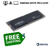 Crucial T705 1TB-4TB M.2 NVMe SSD PCIe Gen5 14100MB/s | PC gamer, ordinateur ...