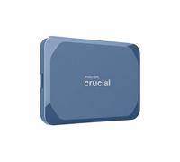 Crucial X10 4To Disque SSD Externe Portable, Jusqu’à 2100Mo/s, USB-C 3.2 Gen2, Résistance à la poussière et à l'eau classée IP65, Disque Dur Externe, Bleu Mat - CT4000X10SSD9-02