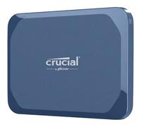 Crucial X10 - SSD - chiffré - 4 To - externe (portable) - USB 3.2 Gen 2x2 (USB-C connecteur) - AES 256 bits - bleu mat