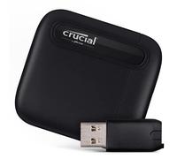 Crucial X6 500Go SSD Portable avec Adaptateur USB-A - Jusqu’à 800Mo/s - PC et Mac, USB 3.2 External Solid State Drive - CT500X6SSD9