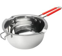 Crucible For Water Bath,1200 Ml Universal Stainless Steel Boilers With Heat Resistant Handle,Flat Bottom,For Heating Milk,Butter Or Chocolate.[W155]