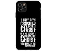 Crucified with Christ Galates 2:20 Faith & Identity Coque pour iPhone 11 Pro Max
