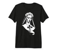 Crucifix catholique Saint Pérou Philippines Sainte Rose de Lima T-Shirt Haut de Gamme