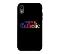Crucifix Eucharistie Fier d'être catholique Foi chrétienne Coque pour iPhone XR