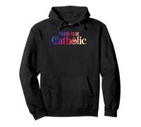 Crucifix Eucharistie Fier d'être catholique Foi chrétienne Sweat à Capuche