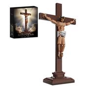 Crucifixion de Jésus - Kit de construction compatible LEGO® - 588 pièces - Objet de Collection Religieux - Décoration Spirituelle