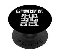 Cruciverbalist Fan De Mots Croisés Logogriphie PopSockets PopGrip Adhésif