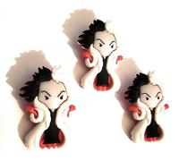Cruella de Vil Button Singles by Dress It Up Buttons and Embellishments/Produits sous licence officielle Disney - 101 Dalmatiens