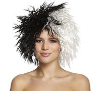 Cruella De Ville Style WIG Black & White 101 Dalmations Fancy Dress WIG by Star55