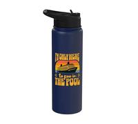 Cruise Gross Humor Tacky Only Here to Pisse in Pool Cruiser Stainless Steel Insulated Water Bottle