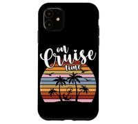 Cruise Time Tropical Vacation Beach Ship Cruise Summer Retro Coque pour iPhone 11