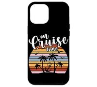 Cruise Time Tropical Vacation Beach Ship Cruise Summer Retro Coque pour iPhone 12 Pro Max