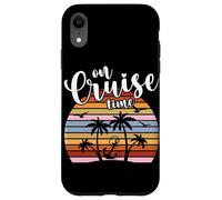 Cruise Time Tropical Vacation Beach Ship Cruise Summer Retro Coque pour iPhone XR