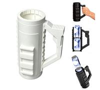 CruiseCup Tactical Assault Can Holder, Insulated Style Beverage Sleeve with Handle, Heavy Duty Portable Beer Cooler for Tailgating, Camping, Fishing and Man Cave Decor (White)