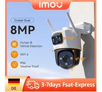 Cruiser double objectif 8MP caméra extérieure couleur Vision nocturne sécurité à domicile AI détection de véhicule Surveillance